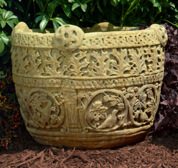17" Large Round Celtic Jardiniere