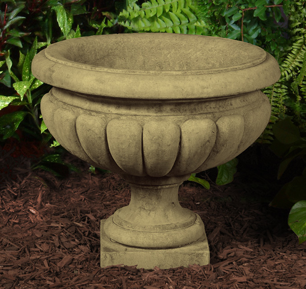 18" Short Reeded Urn