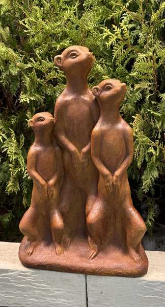 25" Tres Amigos Meerkats