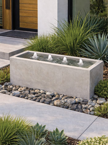 39" Modern Rectangular Bubbler, Large