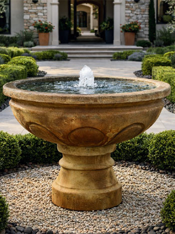 42" Baroque Bubbler with Pedestal