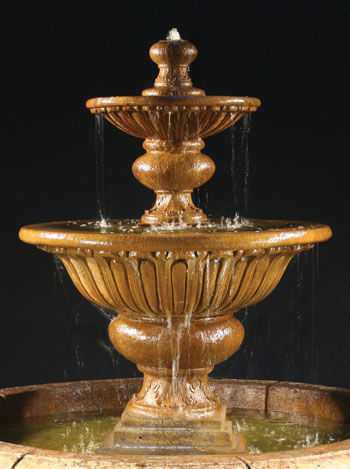 69" Formal Garden Fountain with Fiore Pond 