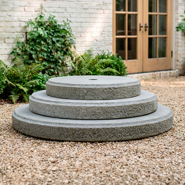 3" Round Textured Plinth