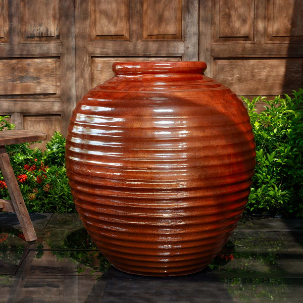 26" Delos Jar, Brunello