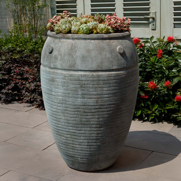 29" Monserrat Jar, Murano Nebbia