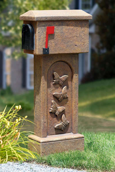 54" Mailbox - Butterfly