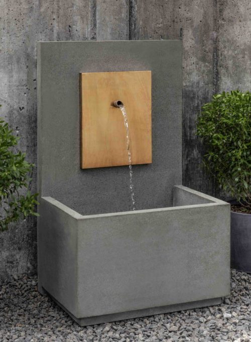 40" MC2 Fountain - Corten Steel Face