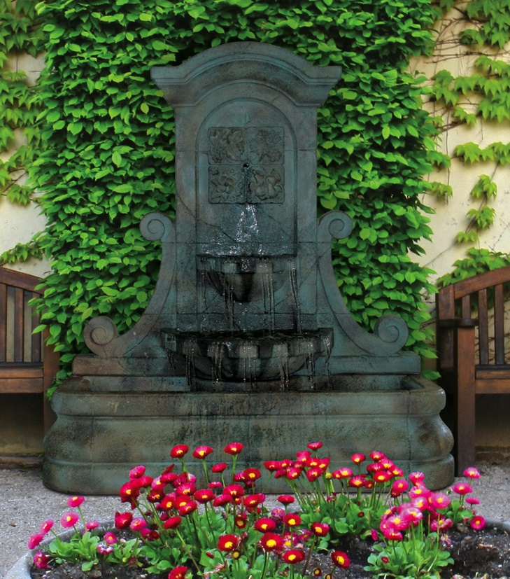 72" LaMura Four Seasons Flat Wall Fountain
