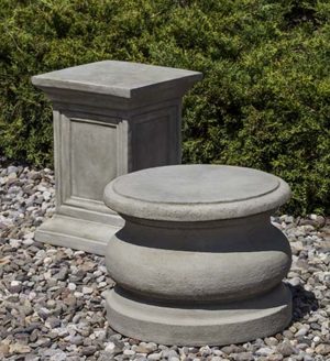 stone garden pedestals