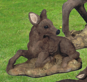 19" Fawn Rising On One Leg