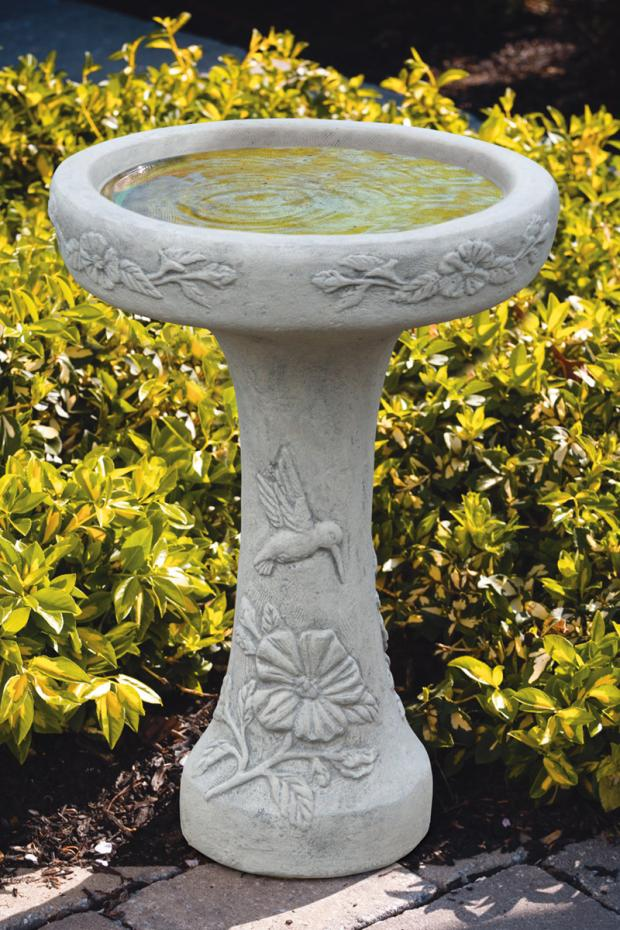 22" One Piece Hummingbird Birdbath