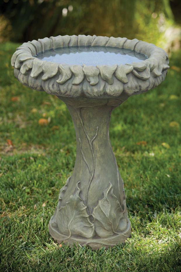 26" Fancy Sunflower Birdbath