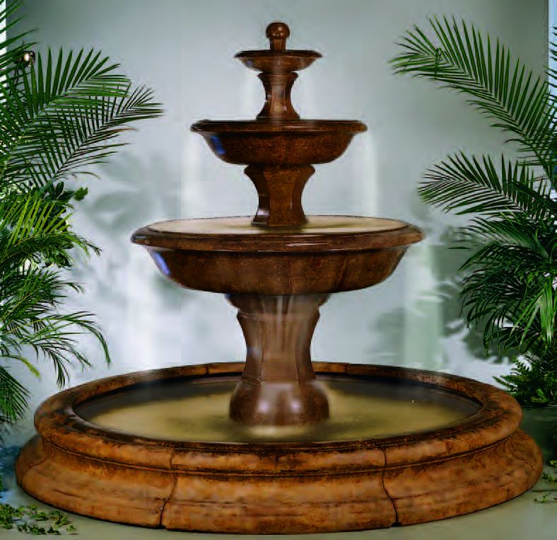 88" Grande Barrington Fountain in Toscana Pool