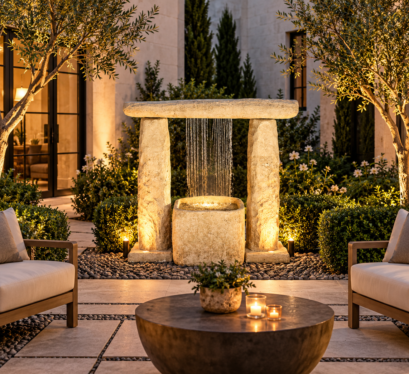 67" Stonehenge Fountain
