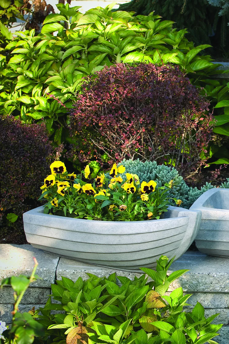 11" Small Row Boat Planter