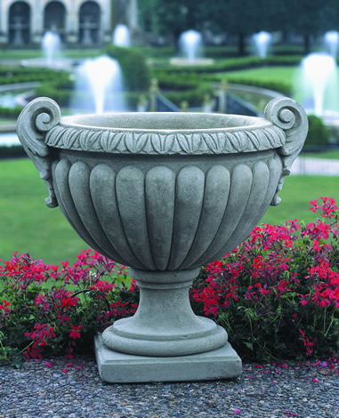 cast stone planters and urns