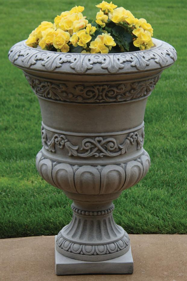 Massarelli's Scroll Leaf Urn
