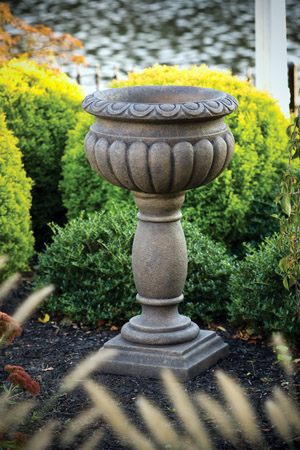33" Egg & Dart Urn on Pedestal