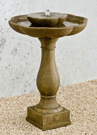 Campania Flores Pedestal Fountain - Thumbnail 3