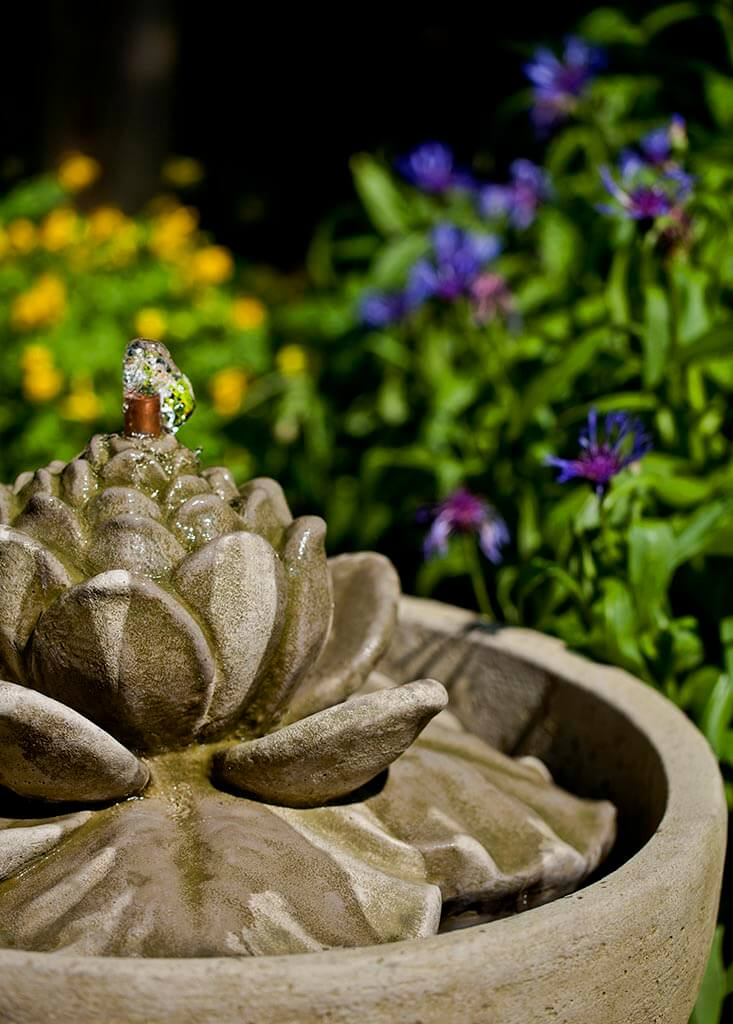 24" Smithsonian Lotus Fountain