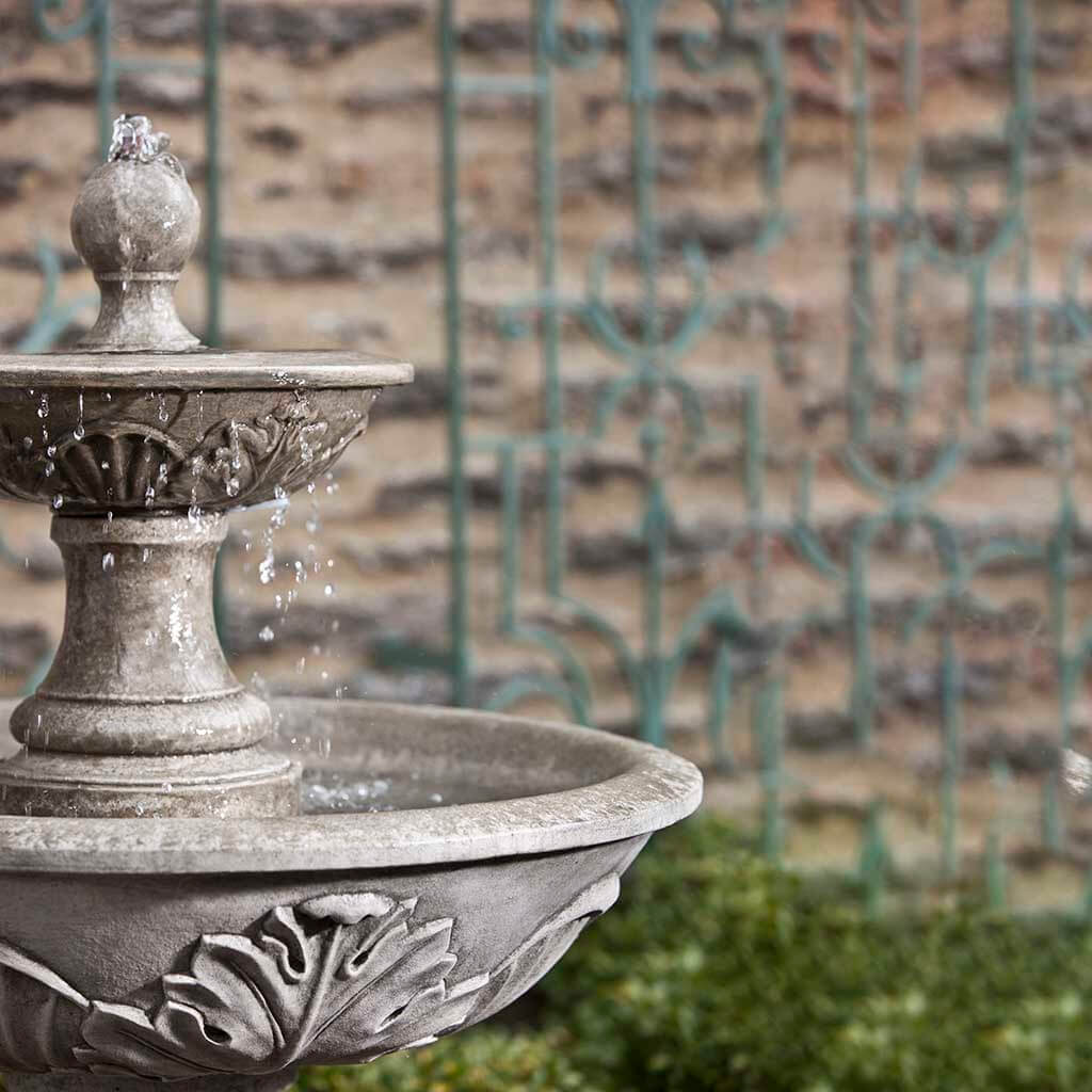 54" Acanthus Two Tier Fountain