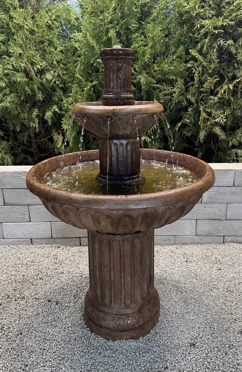 54" Fluted Fountain