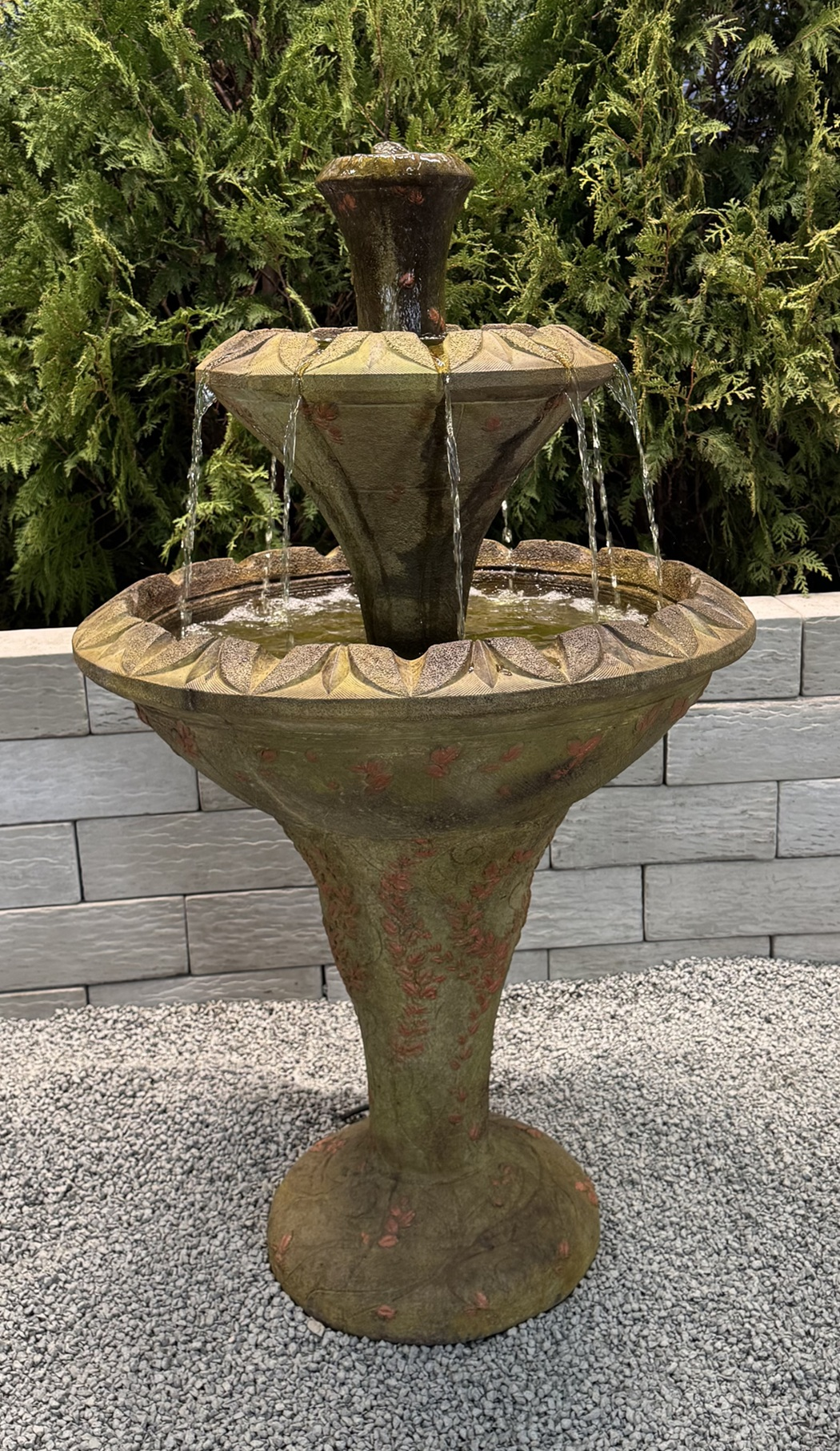 50" Flora Two-Tier Fountain