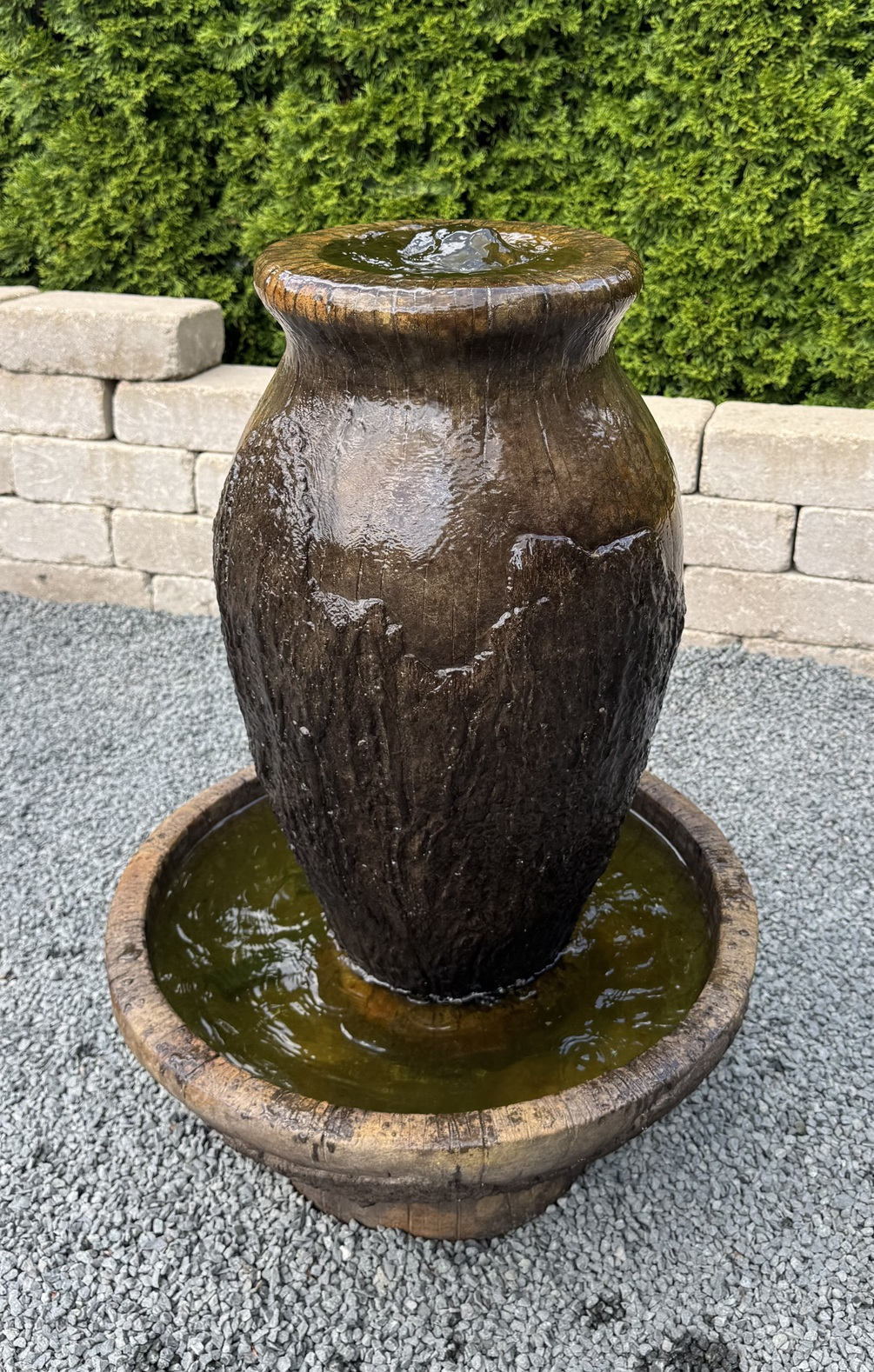 31" Cypress Urn Fountain