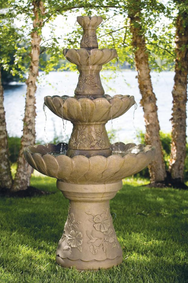 70" Four Tier Hummingbird Fountain
