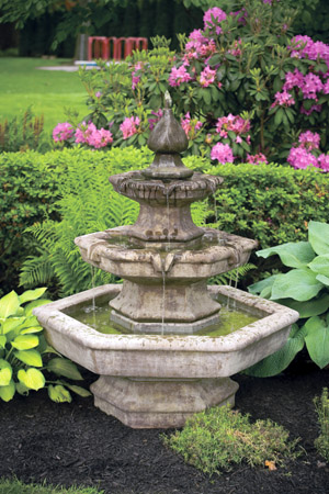 48" Three Tier Spade Fountain