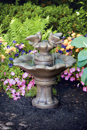 Massarelli's Doves of Love on Flower Shell Fountain