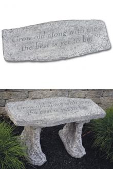 29" Grow Old Together Bench