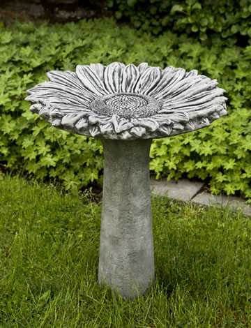 Campania Sunflower Birdbath