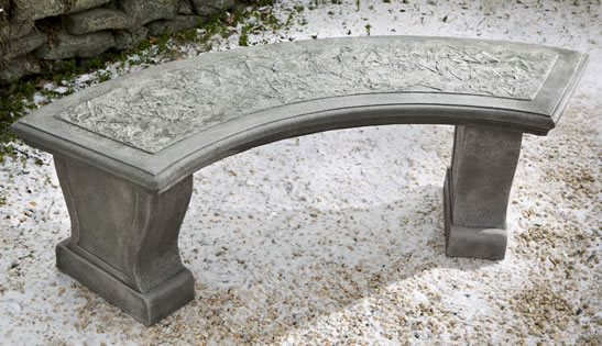 54" Curved Leaf Bench