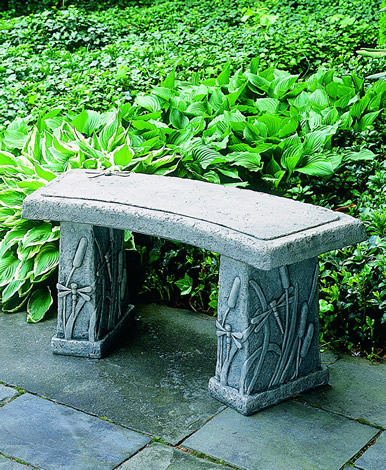 43" Dragonfly Curved Bench