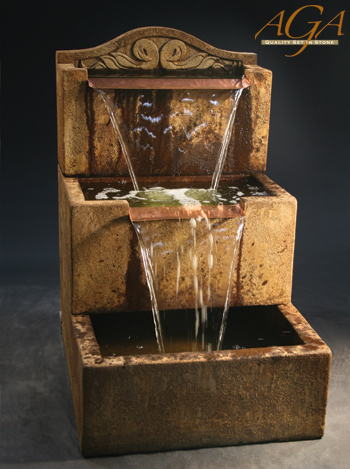 Fiore Stone Uccelli Fountain - Thumbnail 3