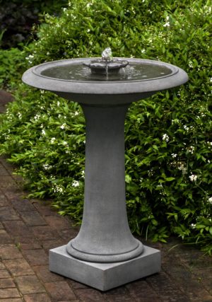 Campania Camellia Birdbath Fountain