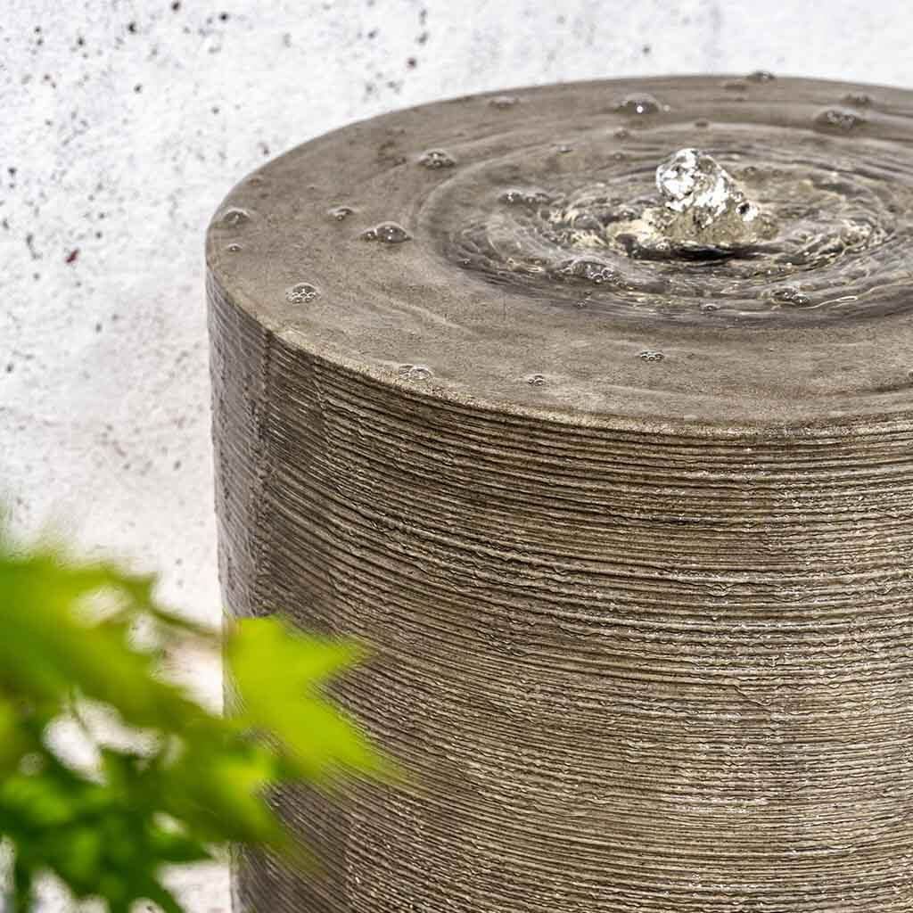 34" Large Cylinder Fountain GFRC