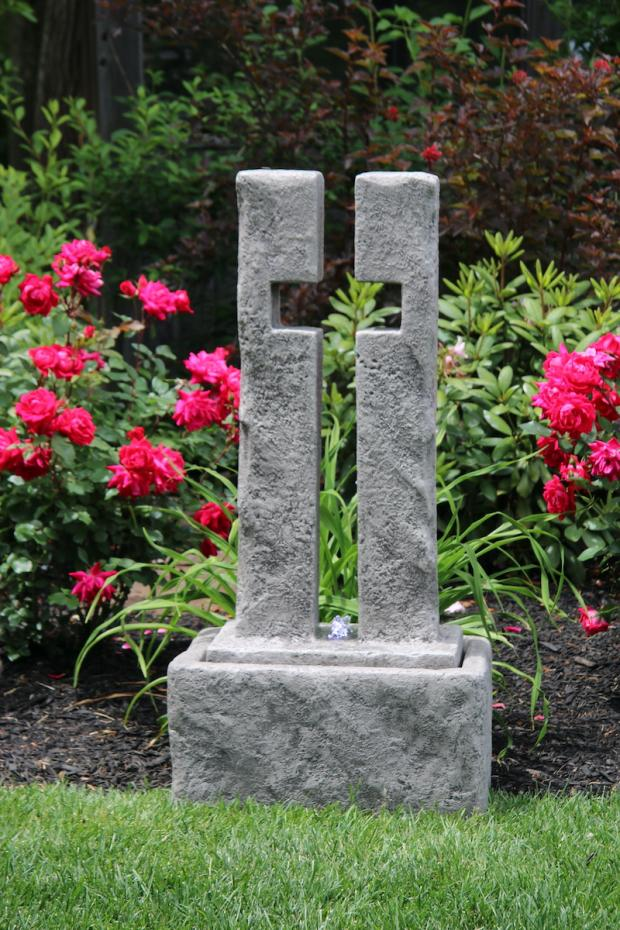 41" Open Works Cross Fountain