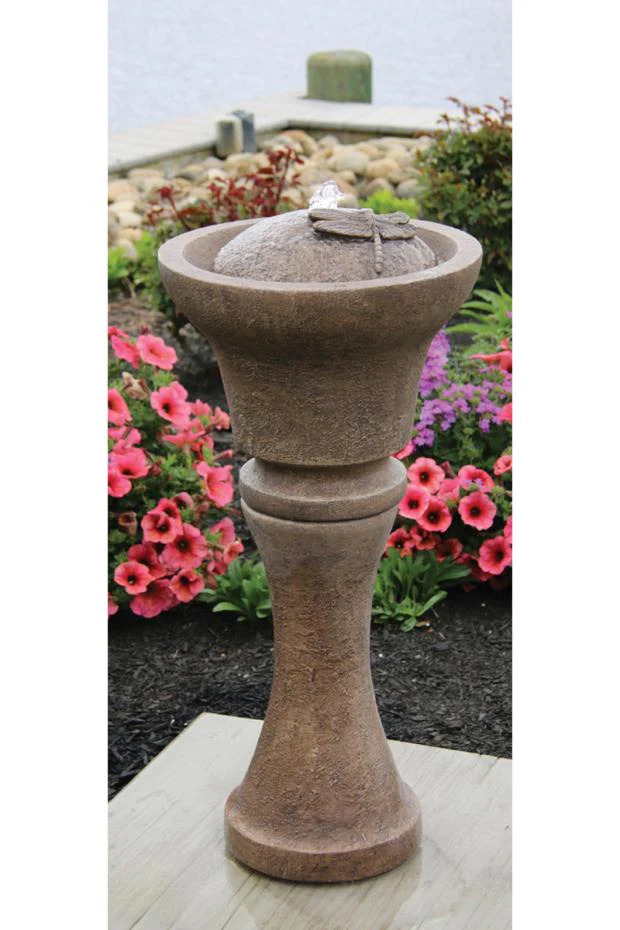 33" Dragonfly Fountain