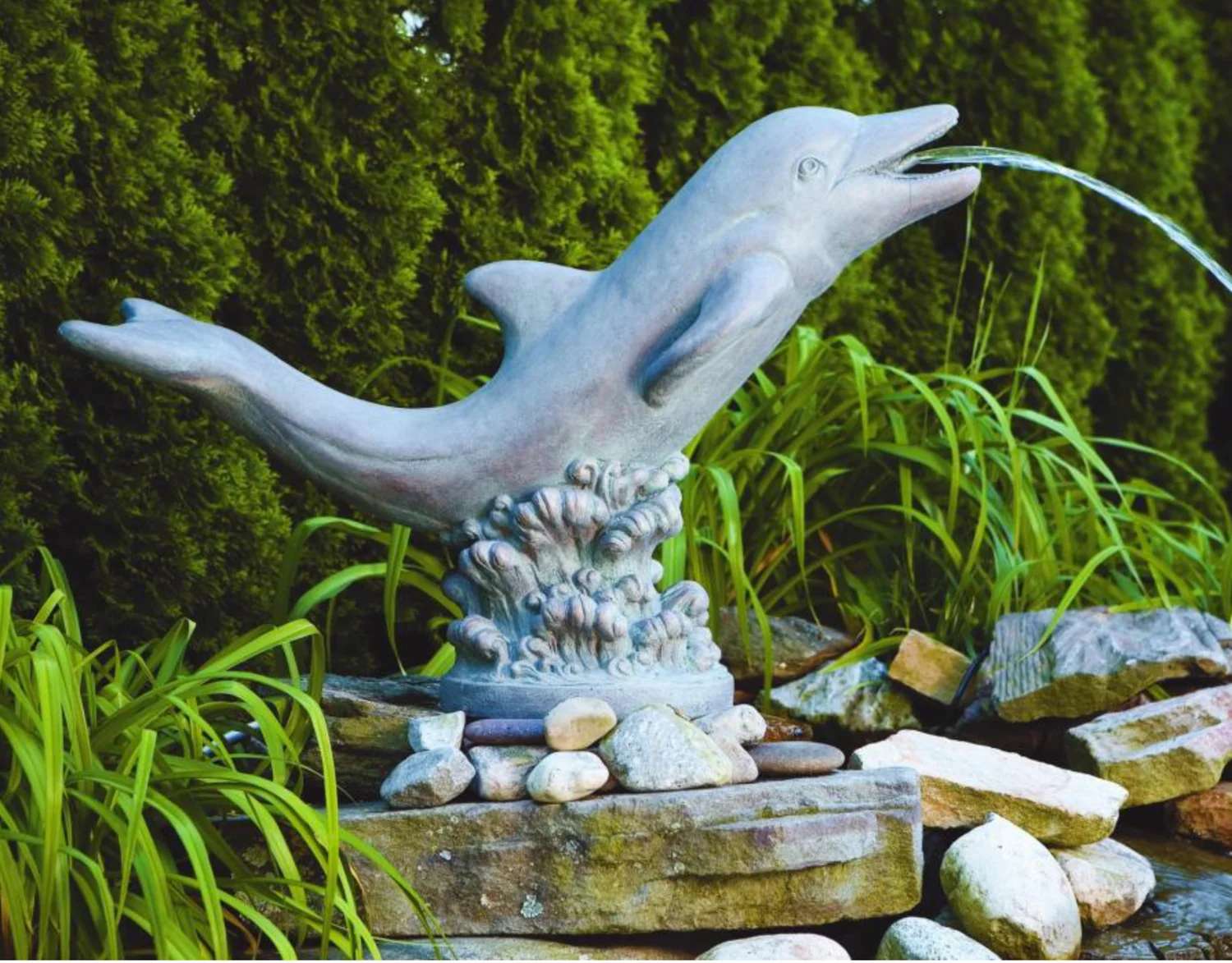 25" Lying Dolphin - Plumbed