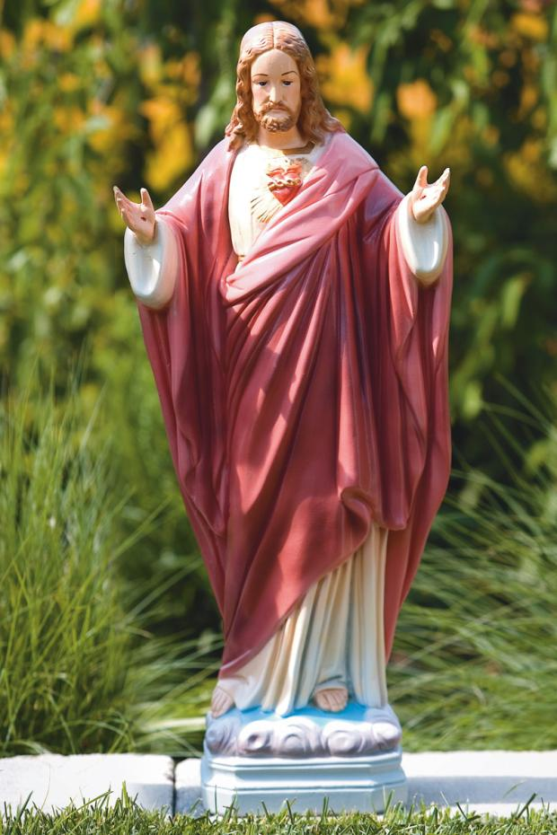 25" Sacred Heart with Open Arms