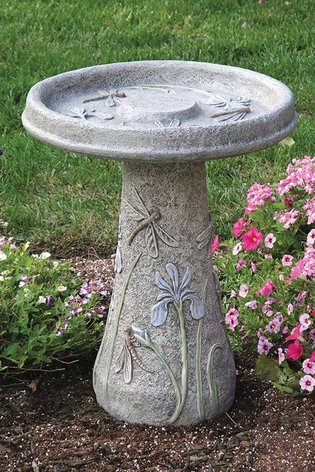 Massarelli Dragonfly Bird Bath