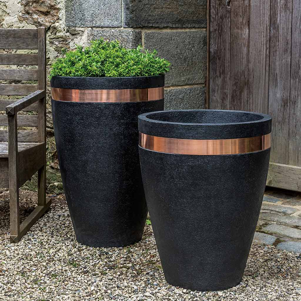 29" Moderne Tapered Tall Planter