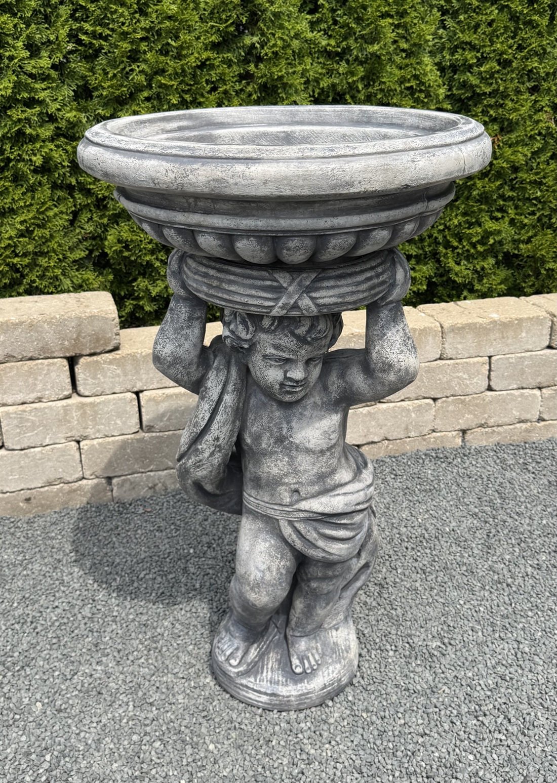 37" Cherub Planter