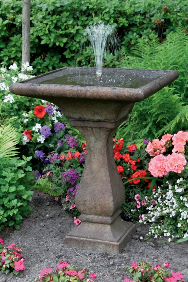 30" Chelsea Fleur De Lis Square Fountain