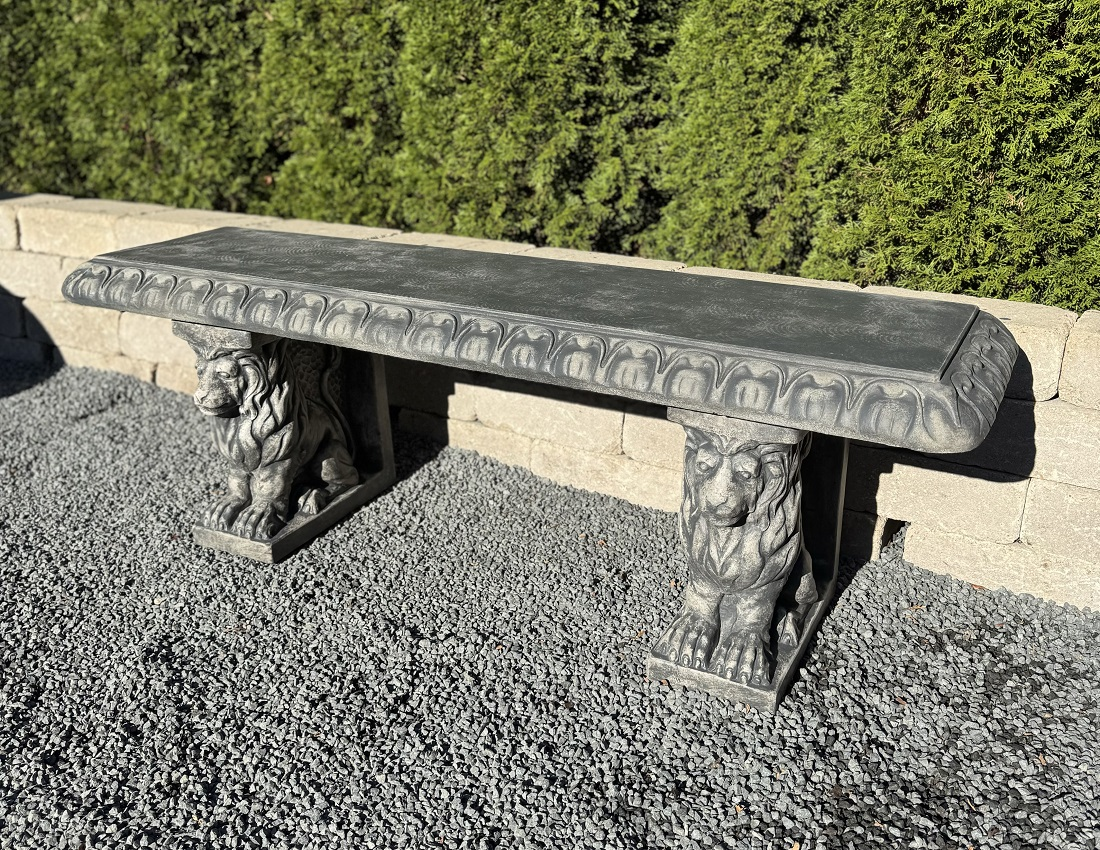 53" Straight Lion Bench