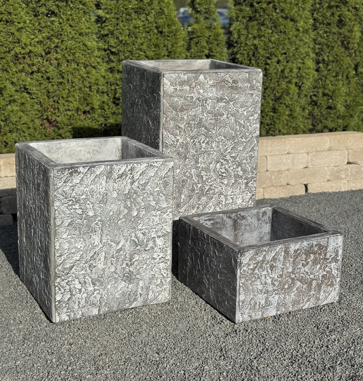 12" Small Monolith Slate Planter