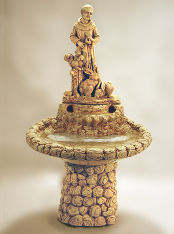Fiore Stone St. Francis Fountain - Thumbnail 2