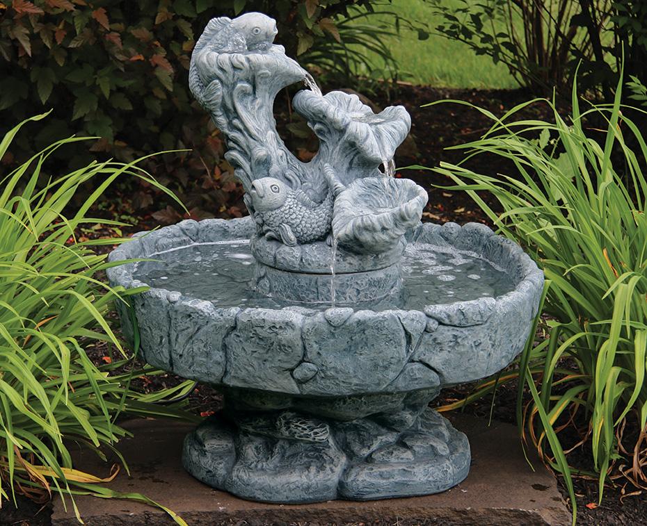 Massarelli's Fish Concrete Fountain